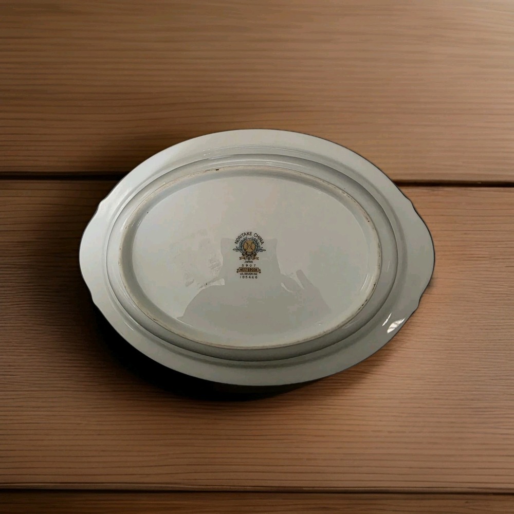 Noritake China Westbrook 5907 Serving‎ Set  Platter, Bowl, Sugar, Creamer  1950s - Picture 10 of 13